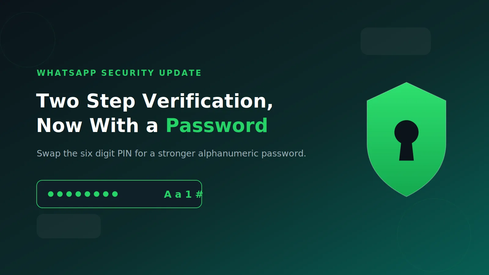 WhatsApp Just Upgraded Two Step Verification: How to Set Your New Password